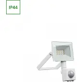 Spectrum LED strålkastare med sensor 10W 230V NW IP44 vit