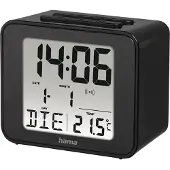 Hama 00186304 DCF Väckarklocka Svart Larmtider 2