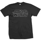 Rock Off Star Wars: Unisex T-Shirt/Logo (Black) (Medium)