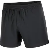 Salomon - Trail running kläder - Sense Aero Stow 5" Shorts M Deep Black för Unisex - Storlek S - Svart