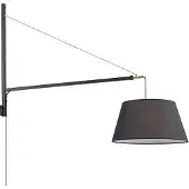 LUCANDE Vägglampa Beleza , Svart, Vardagsrum / matsal, Aluminium / grå / zink, Modern, Vägglampa, vägglampa inomhus
