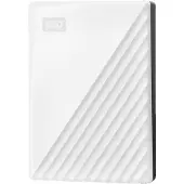 Western Digital WD My Passport WDBPKJ0050BWT - Hårddisk - krypterat - 5 TB - extern (portabel) - USB 3.2 Gen 1 - 256 bitars AES - vit