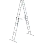 MUNK Günzburger Steigtechnik 33040 Aluminium Klappstege med trappsteg Arbetshöjd (max.): 6 m