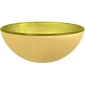 vidaXL Handfat i härdat glas 30x12 cm guld