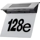 Macleans Vägglampa LED solcellslampa med husnummer IP44 MCE423