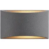 LINDBY Vägglampa , Edvin, dimbara, Grå, Vardagsrum, Betong, Modern