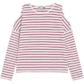 Scalpers T-shirt rosa / vit