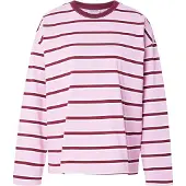 Noisy May Sweatshirt 'NMEMBER' eosin / burgunder / vit
