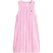Tommy Hilfiger Crochet Logo Embroidery Sleeveless Jumper Dress