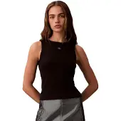 Calvin Klein Jeans Topp 'Tank' svart / vit