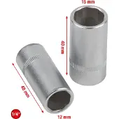 Ks Tools Luftkonditionerings-service-hylsa-sats, 2-delars 550.1170