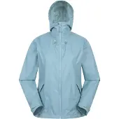 Mountain Warehouse Dam/Ladies Swerve Packaway Vattentät Jacka (Light Teal)