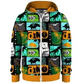 Mr. GUGU & Miss GO "Dinosaurs" Zip Hoodie