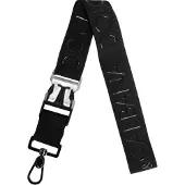 Dolce&Gabbana Svart Stretch Polyester Gummibelagd DG Loggnyckelring