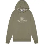 Aquascutum Active Stor Logo Armégrön Hoodie