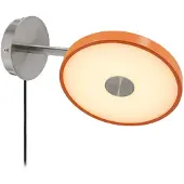 UMAGE Vägglampa , Asteria Short, dimbara, Orange, Vardagsrum, Metall, Design