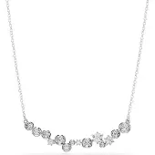 Swarovski Halsband 'Constella' silver / transparent