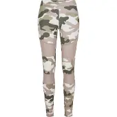 Urban Classics Leggings khaki / mörkgrön / rosa / vit