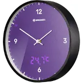 Bresser Mytime Led-väggklocka Med Temperaturvisning