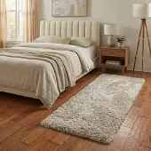 NATURL. Tvättbar löpare | Blaze beige/grå hos Volero | 80x250 cm | Syntet | Enfärgad | Löpare | Hög lugg