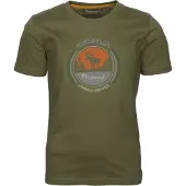 Pinewood Kids' Moose T-Shirt H. Olive