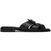 Tommy Hilfiger Leather Crest Square Toe Sandals