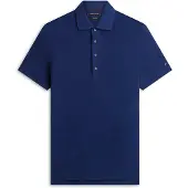 Tommy Hilfiger New York Label Regular Fit Linen Blend Polo Shirt