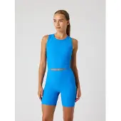 Björn Borg Studio Ribbed Cropped Tank Top Blå, M