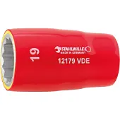 Stahlwille 12179 VDE-13 03370013 Dubbelsexkant Hylsnyckelinsats 13 mm 1/2 1/2