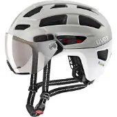 Uvex finale visor, Cykelhjälm, Ljusgrå/Vit