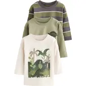 Next T-shirt oliv / pastellgrön / mörklila / vit