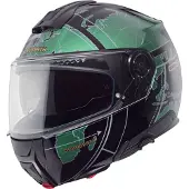 Schuberth C5 Globe Fällbar Hjälm Svart/Grön 65 Unisex sort