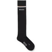 BOSS Equestrian riding socks with logo in cotton blend