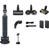 Samsung BESPOKE Jet Plus pro extra VS20B95973B - Dammsugare - skaft/handhållen (2-i-1) - utan påse - 580 W - sladdlös - black/satin navy - 2 batterier, laddare medföljer