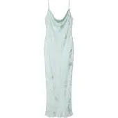 Calvin Klein Satin Jacquard Maxi Slip Dress