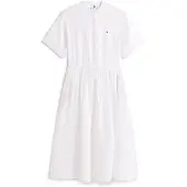 Tommy Hilfiger Pure Linen Midi Shirt Dress