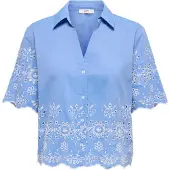 JDY Blus 'JDYMARINA' blå / vit