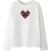 Name it T-shirt 'NKFNYLA' choklad / svart / vit