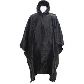 101 Inc Fostex Poncho Ripstop (Färg: Svart)