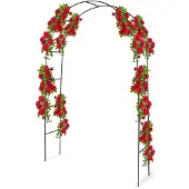 Kinzo Rosenbåge 240 x 140 cm / trädgårdsbåge / växtbåge / spaljébåge för klätterväxter och rosor