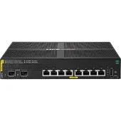 HP HPE Aruba Networking CX 6000 8p 10M/100M/1G Class4 PoE 2p SFP 1G 67W Switch - Switch - Administrerad - 8 x 10/100/1000 (PoE+) + 2 x gigabit SFP (up...