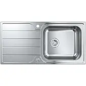 GROHE K500 köksbänk i rostfritt stål, infällt/planlimmad, 965x500 mm
