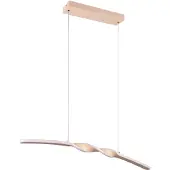 TRIO Leuchten Pendellampa Ginko, Creme / bärnsten, Vardagsrum / matsal, Metall, Modern