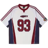 AND1 T-shirt 'Respect The Game' marinblå / burgunder / svart / vit