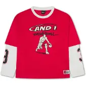 AND1 T-shirt röd / svart / vit