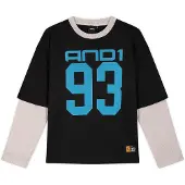 AND1 T-shirt blå / svart / vit