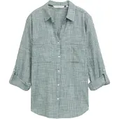Tom Tailor Blus jade / vit