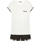 French Connection Pyjamas ecru / svart