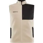 Craft Men's Adv Explore Pile Fleece Vest Ecru/Black