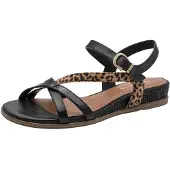 Tamaris Sandal ljusbrun / svart